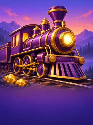 Gold Mine Express — oltin chiroqli binafsha parovoz