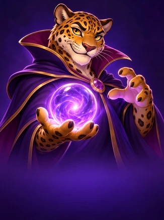 Lucky Jaguar 500 — binafsha nurli shar tutgan sehrgar yaguar